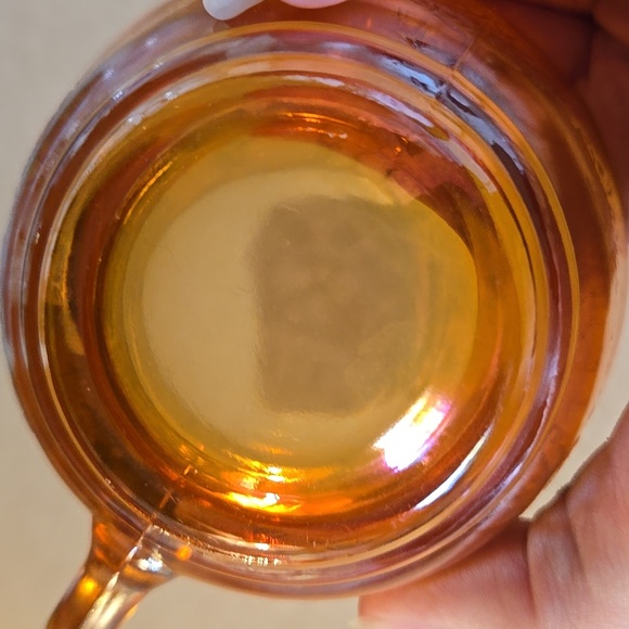 Vintage Federal Glass Compant Teacup In Marigold - Picture 6 of 6